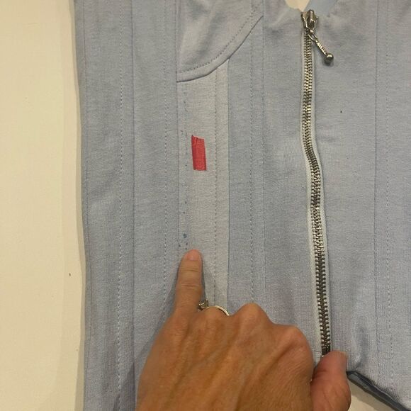 Boy’s Lie Blue Corset top Flawed Small - Picture 6 of 7